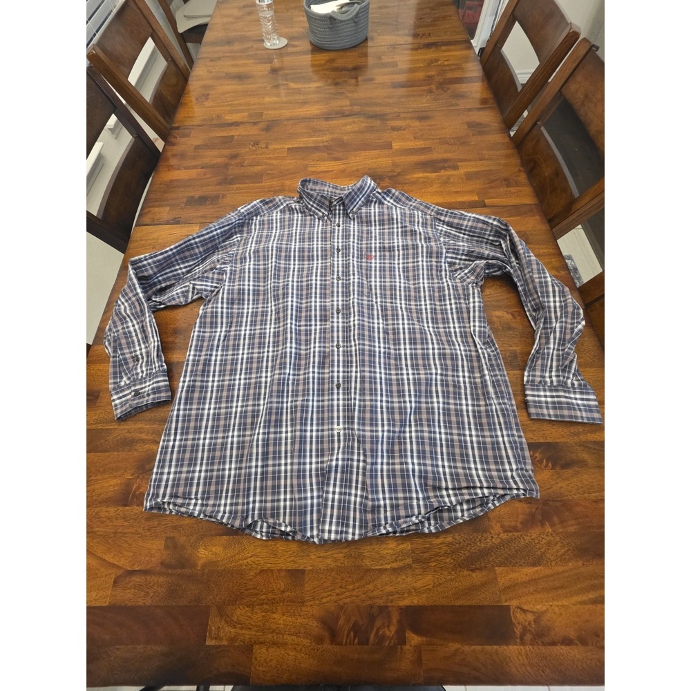 Ariat pro Long Sleeve Plaid XXL Lot Of 2 Shirts Western Cowboy Rodeo Sku 94